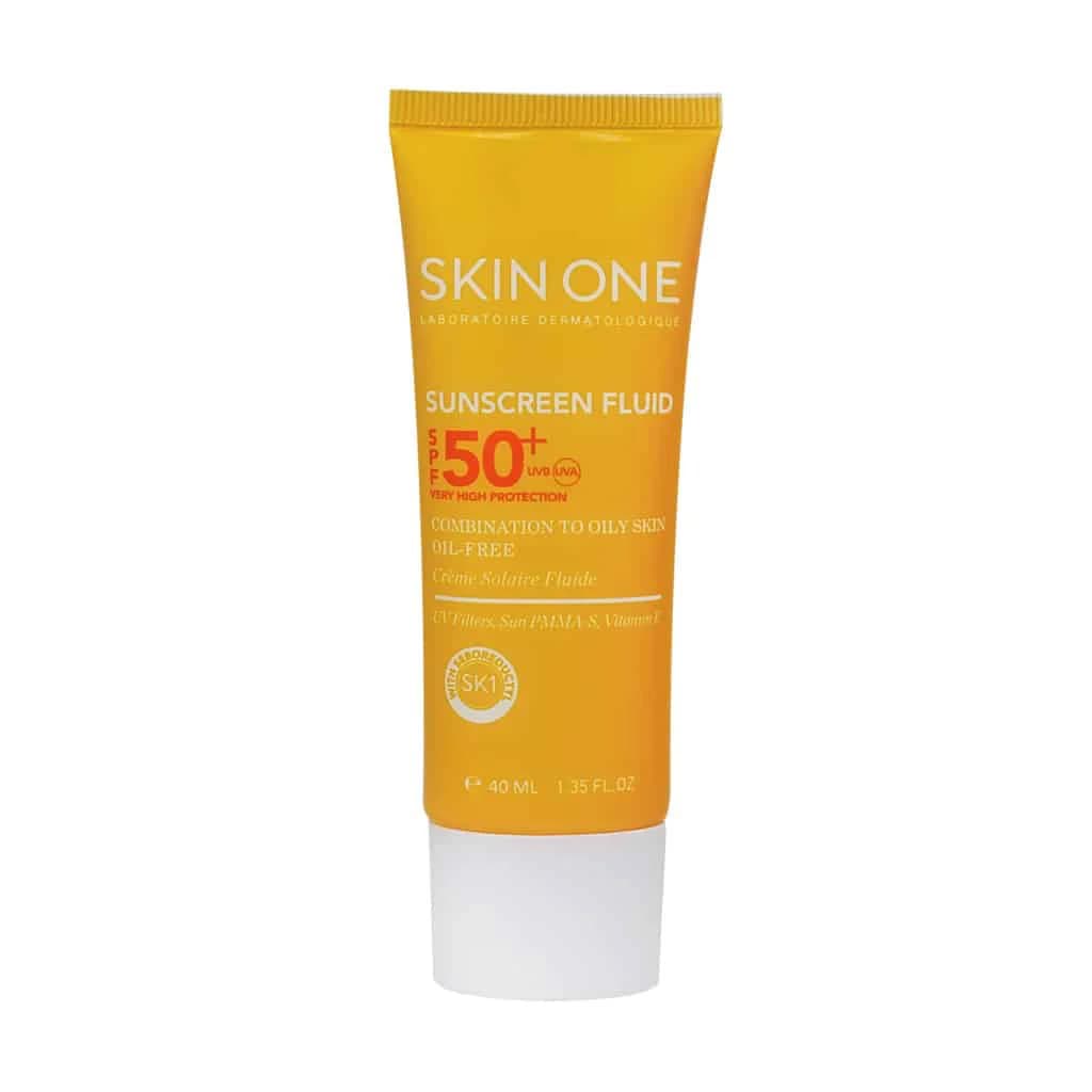 ضد آفتاب فلوئیدی SPF50 بدون رنگ اسکین وان | 40 میلی لیتر — تصویر ۲