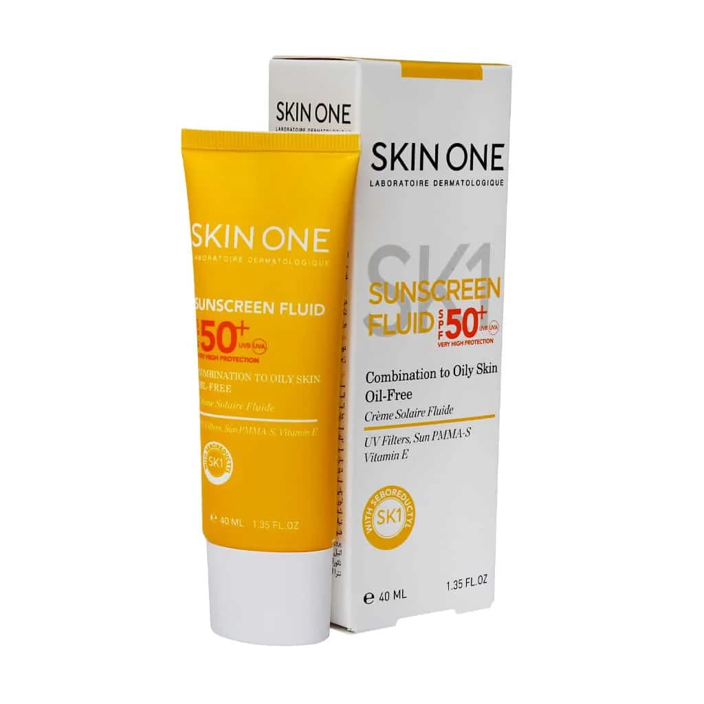 ضد آفتاب فلوئیدی SPF50 بدون رنگ اسکین وان | 40 میلی لیتر