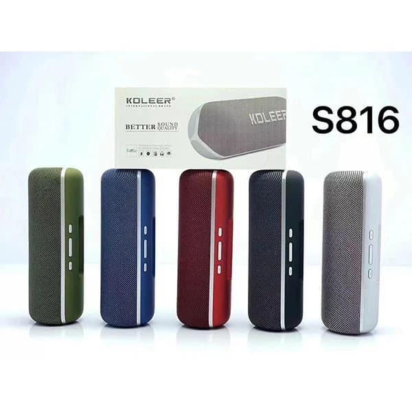 اسپیکر بلوتوثی قابل حمل koleer مدل s816 — تصویر ۴