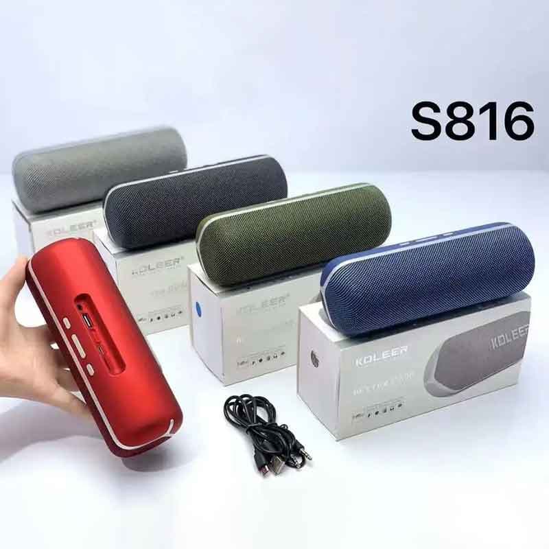 اسپیکر بلوتوثی قابل حمل koleer مدل s816 — تصویر ۳