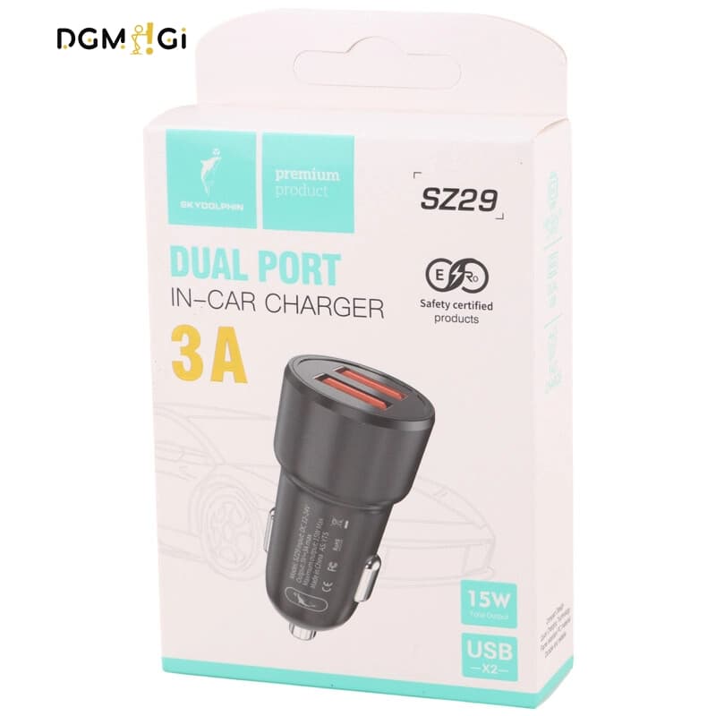 شارژر فندکی 15 وات اسکای دلفین SkyDolphin-SZ29 — تصویر ۲