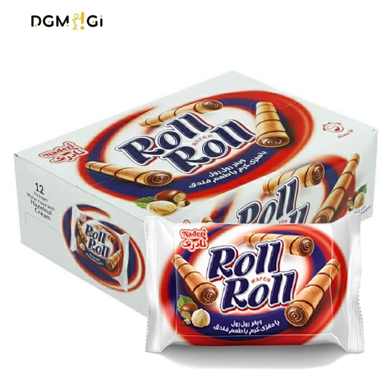 ویفر رول رول فندقی نادری (بسته 12عددی)