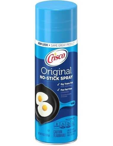 اسپری روغن کانولا بدون چربی کریسکو Crisco Original Canola Oil No-Stick Spray