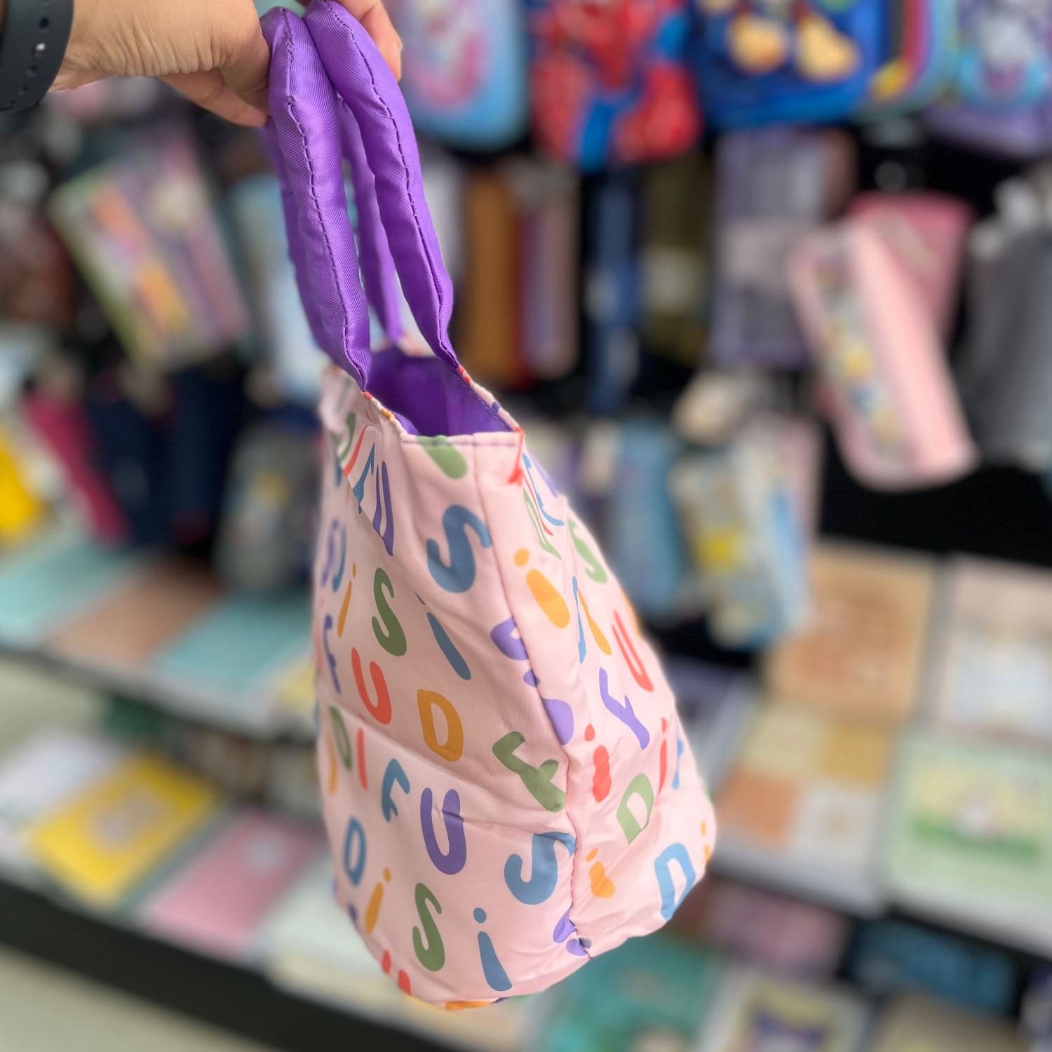 کیف ظرف غذا abc بنفش — تصویر ۲