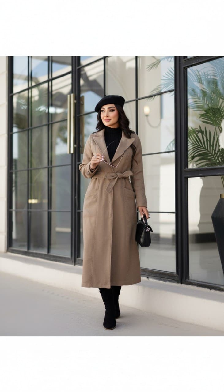 پالتو زمستانه زنانه شیک، گرم و کلاسیک — تصویر ۲