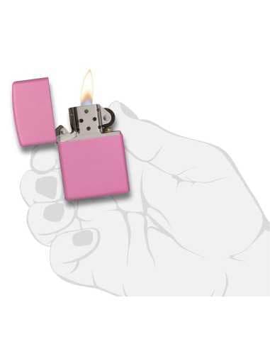 فندک زیپو صورتی مات Zippo 238 (Pink Matte) — تصویر ۲