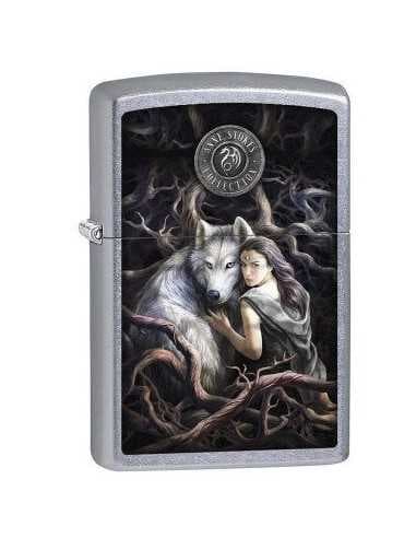 فندک زیپو طرح گرگ و دختر Zippo CI405815 (ANNE STOKES COLLECTION)