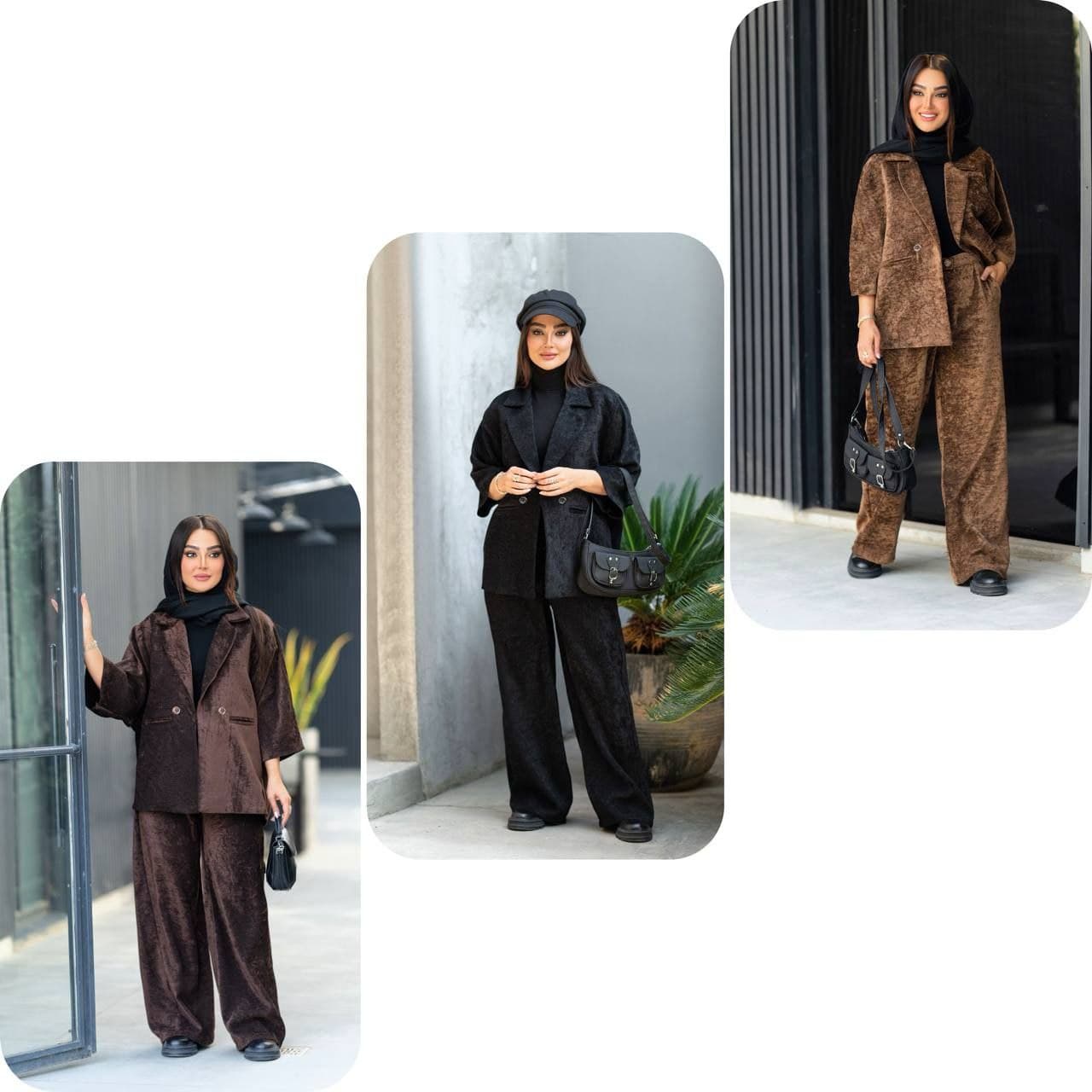 کت و شلوار مخمل مزون‌دوز