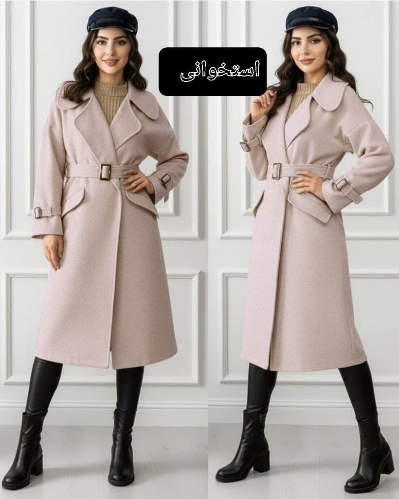 پالتو یقه برگی زنانه فوتر دوتن درجه یک — تصویر ۵