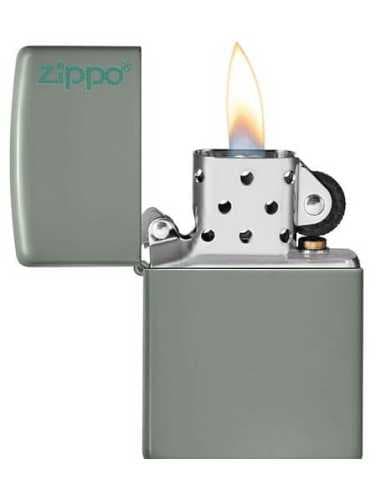 فندک زیپو سبز مات Zippo 49843ZL (SAGE GREEN ZIPPO LOGO) — تصویر ۲