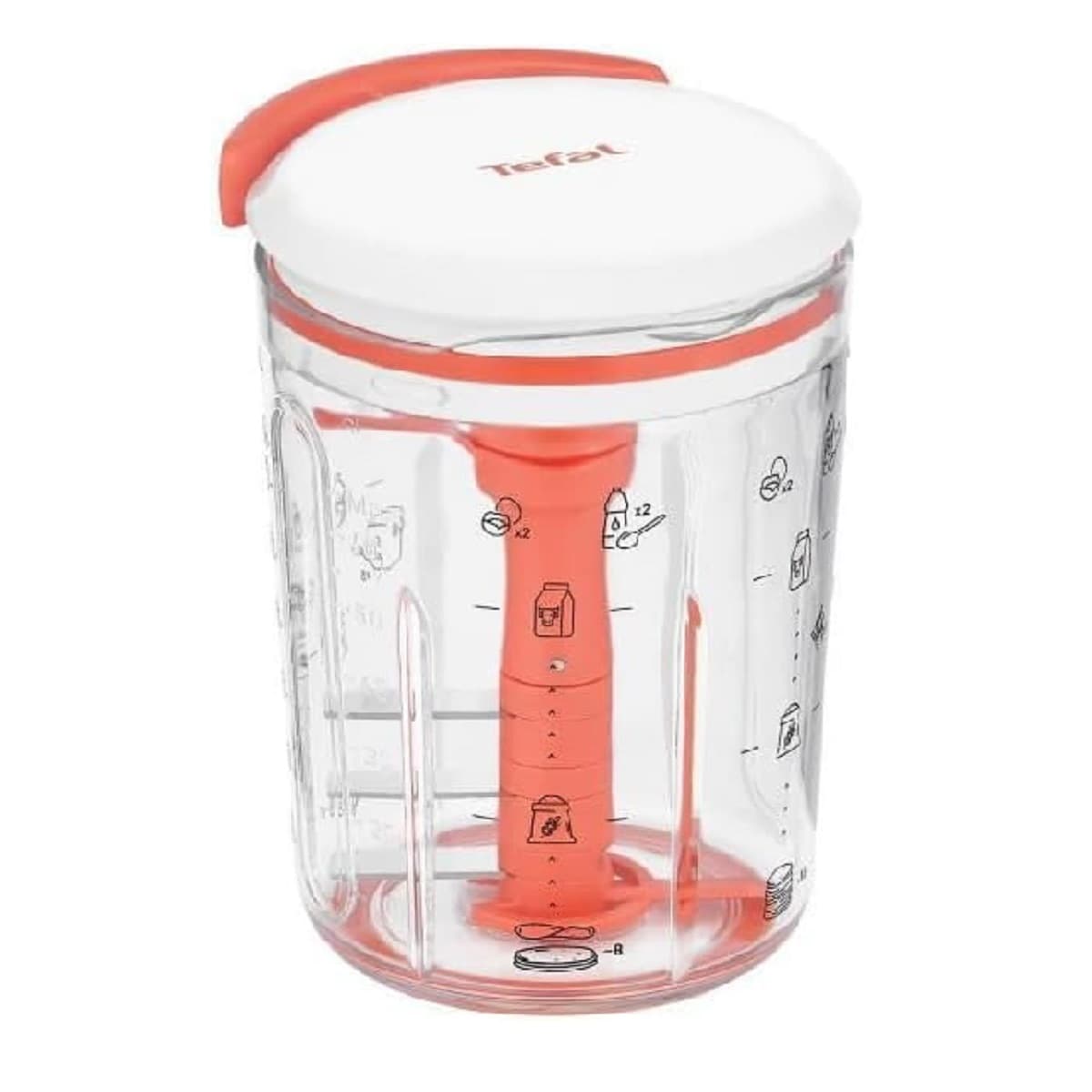 خردکن دستی تفال مدل K1844404 ظرفیت 900 میلی‌لیتر نارنجیTefal Mini Chopper 900 ml