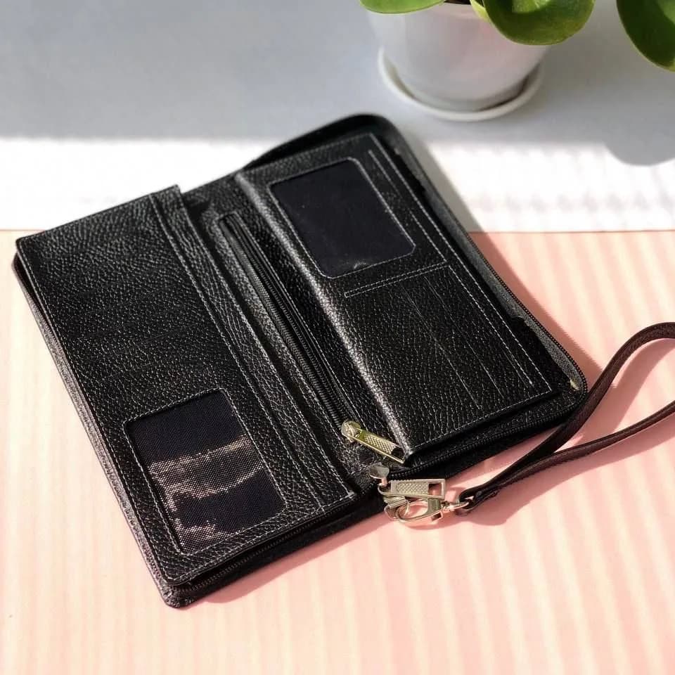 کیف دسته چک چرم طبیعی مدل LEATHER BAG — تصویر ۴