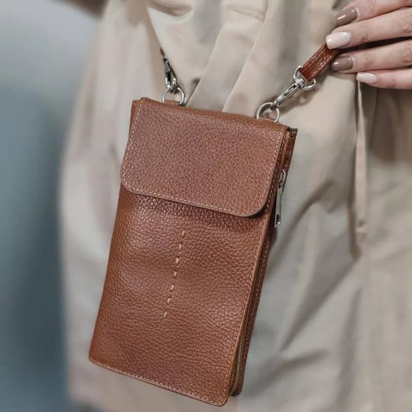 کیف مدارک چرم طبیعی مدل LEATHER BAG — تصویر ۳