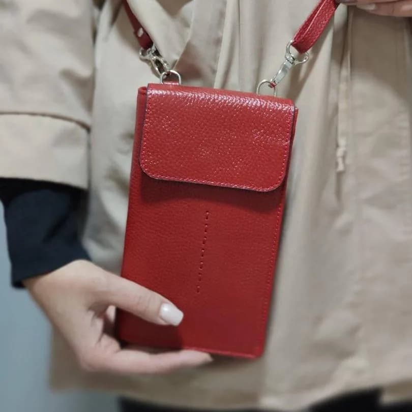 کیف مدارک چرم طبیعی مدل LEATHER BAG — تصویر ۴