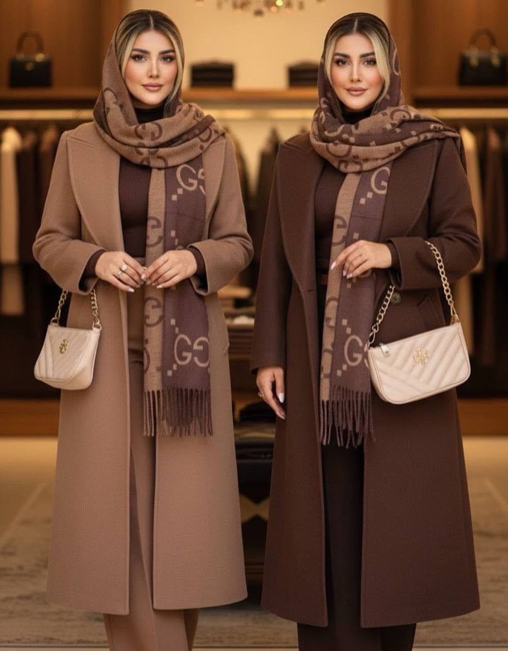 پالتو فوتر زنانه بلند لنا | کیفیت اعلا مزونی