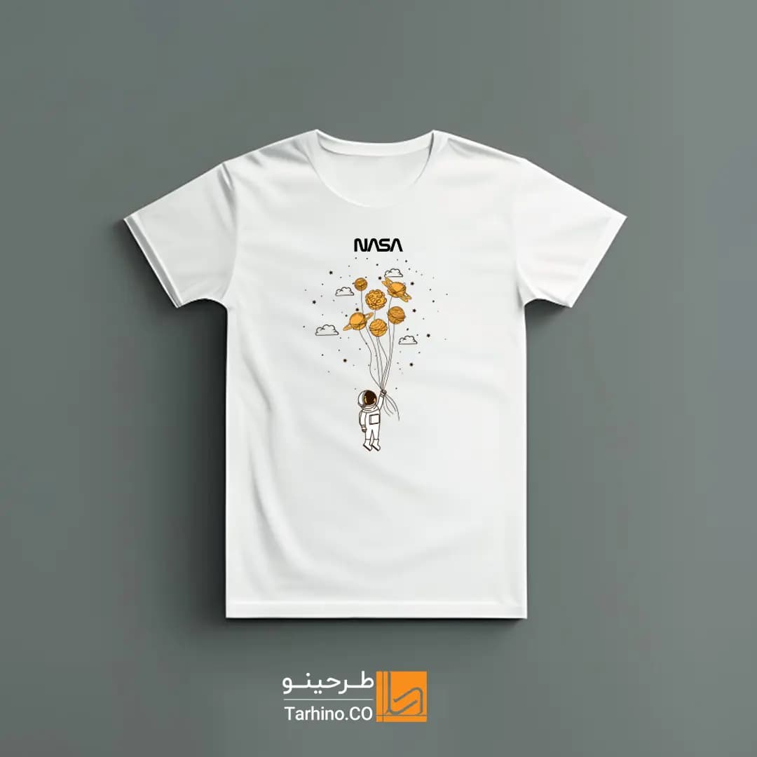 تیشرت طرح ناسا و فضانورد