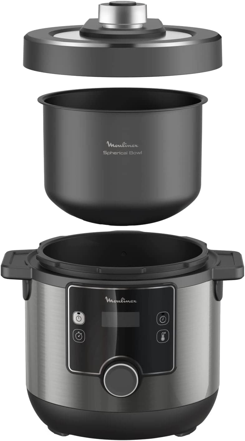 مولتی کوکر و زودپز برقی مولینکس 7/6 لیتری MOULINEX Electrical Pressure Cooker | Turbo Cuisine Electric Cooker | 7.6 Litre | CE777827 — تصویر ۴