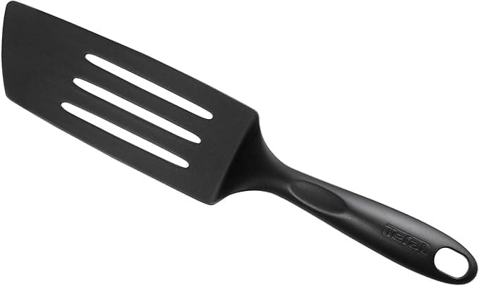 کفگیر ماهی بلند تفال سیلکونی ساخت فرانسه TEFAL Bienvenue Kitchen Tools Long Spatula, Black, Plastic, 2744112 — تصویر ۶