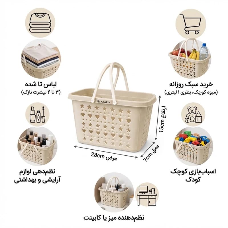 سبد آشپزخانه کارین کد 01 — تصویر ۲