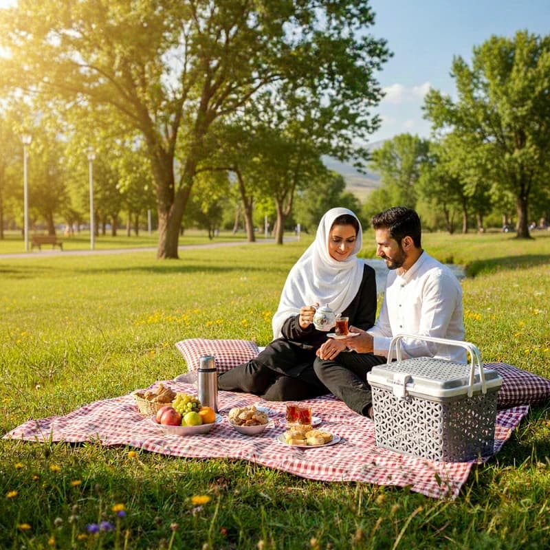 سبد پیک نیک کارین مدل رویال سایز 1 — تصویر ۲
