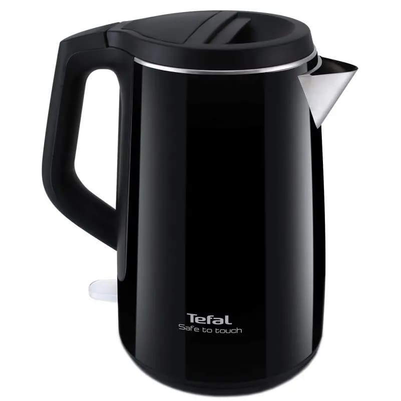 کتری برقی مشکی سیلکونی داخل استیل تفال مدل سیف تی TEFAL SAFE’TEA KO260810