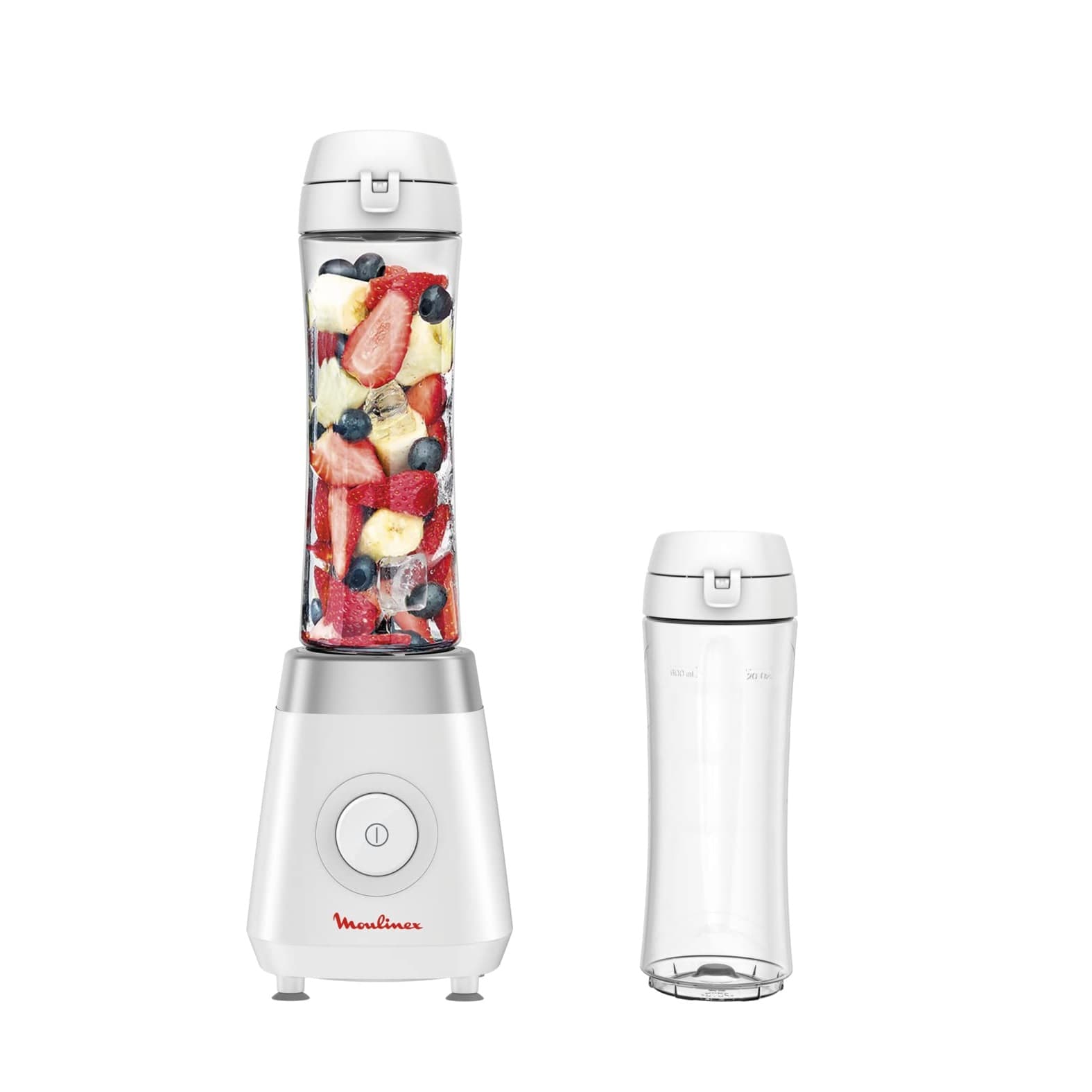 مخلوط کن 600ML مولینکس با دو بطری مدل MOULINEX FRESH&GO LM1KJ127 — تصویر ۲