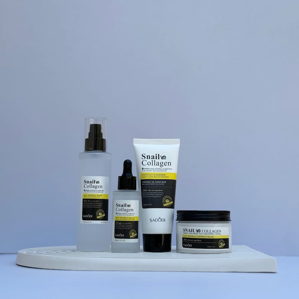 پک روتین پوستی کلاژن و حلزون سادور | SADOER Snail Collagen Skincare Set