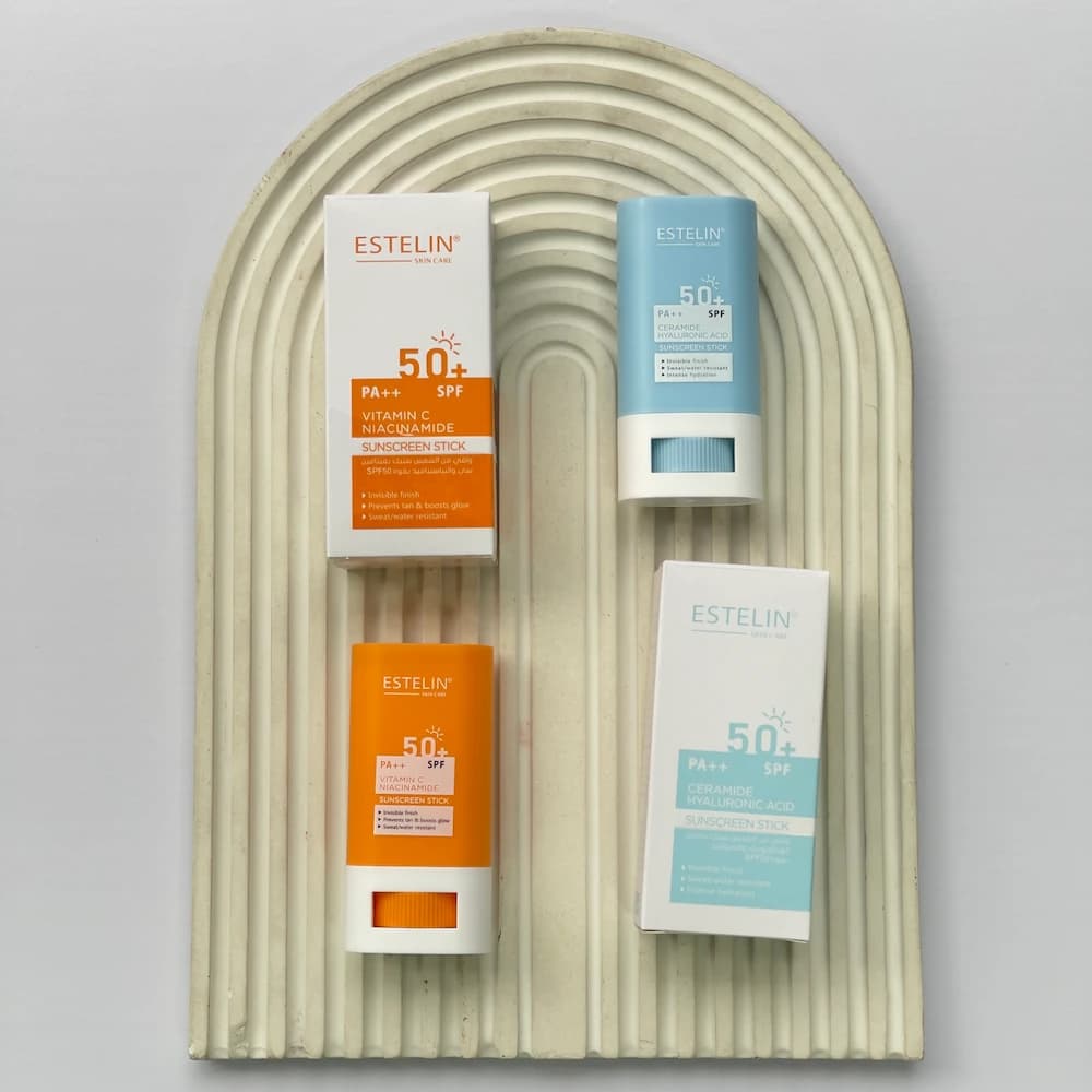 کرم ضد آفتاب بی رنگ استیکی صورت استلین SPF 50 حجم 55 میلی لیتر | Esteline Colorless Sunscreen Stick SPF50