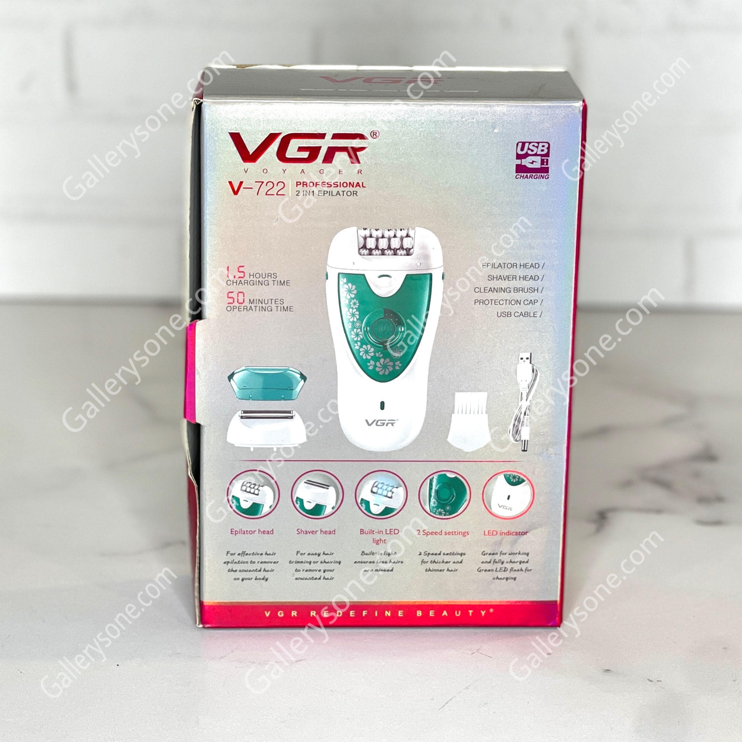 اپیلاتور ۲ کاره وی‌جی‌آر | VGR 722 — تصویر ۶
