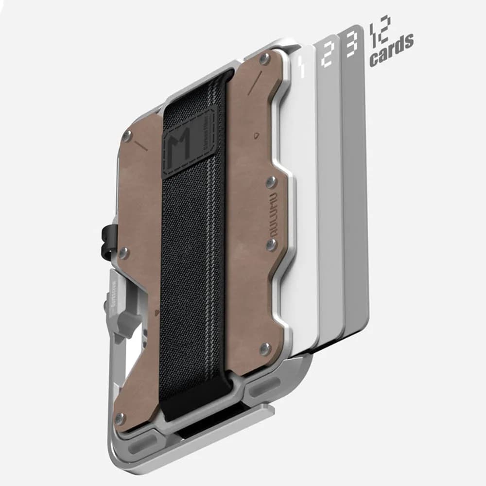 جاکارتی مگسیف موبایل AULUMU G03 Multi-Tool Magnetic Metal Wallet — تصویر ۷