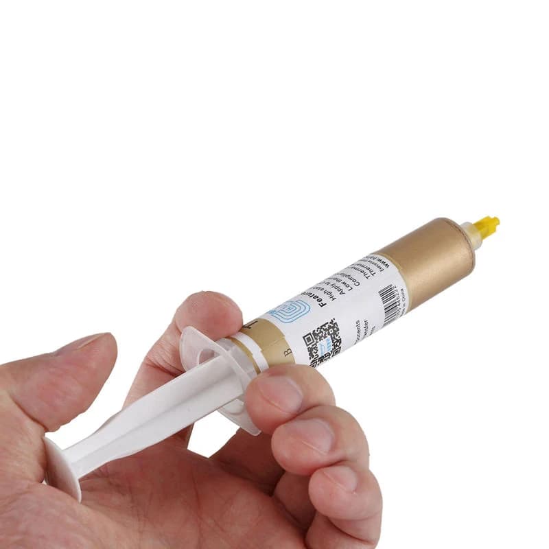 خمیر سیلیکون سرنگی 30 گرمی طلایی HY-610 — تصویر ۲