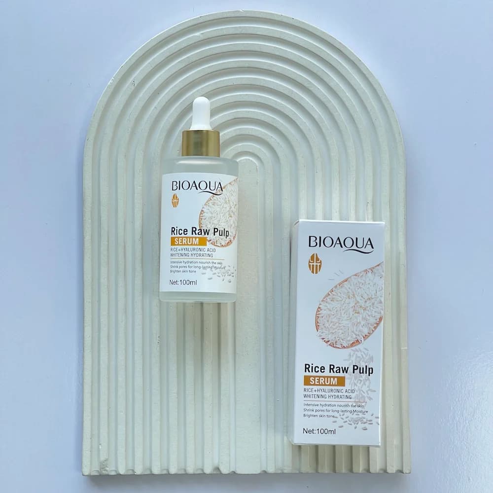 سرم روشن‌کننده عصاره برنج خام بیواکوا 100 میل | Bioaqua Raw Rice Extract Brightening Serum 100ml