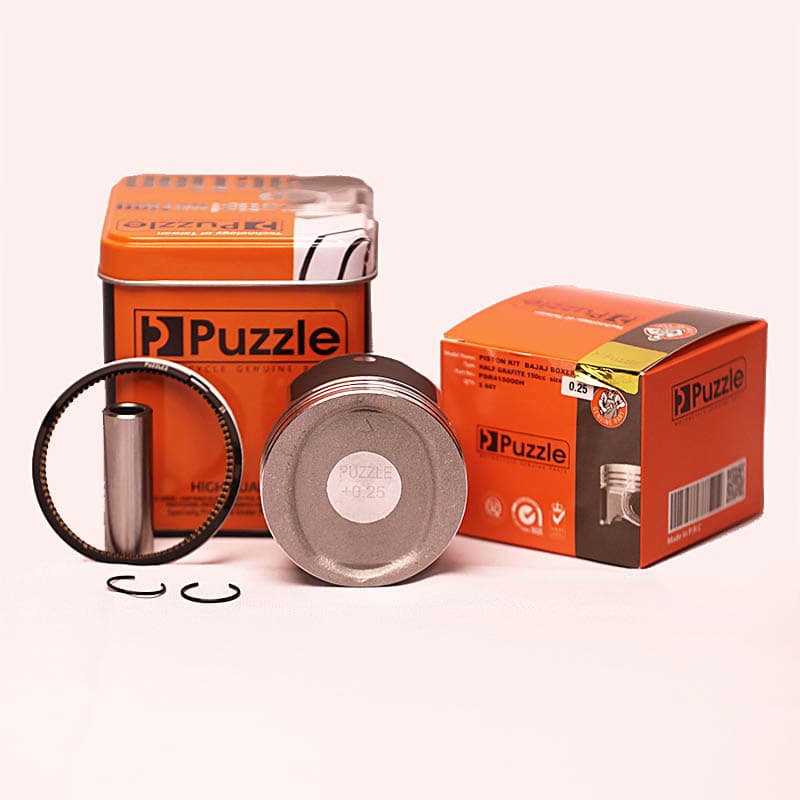 رینگ و پیستون موتورسیکلت cc150 باجاج – BOXER cdi نیمه تفلون شماره 0.25