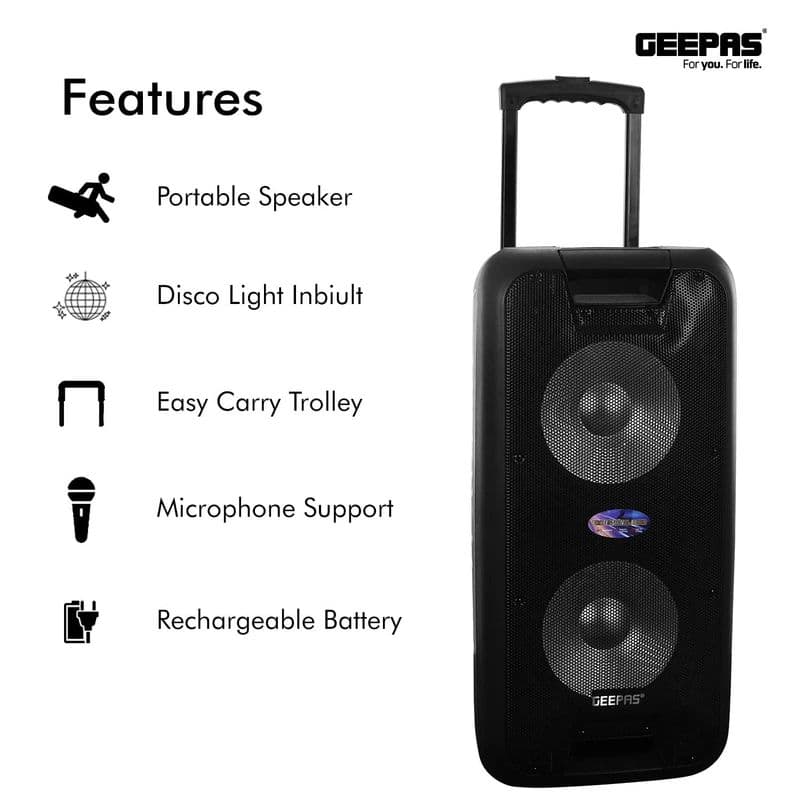 اسپیکر بلوتوثی قابل حمل جیپاس مدل Geepas GMS8574 — تصویر ۳