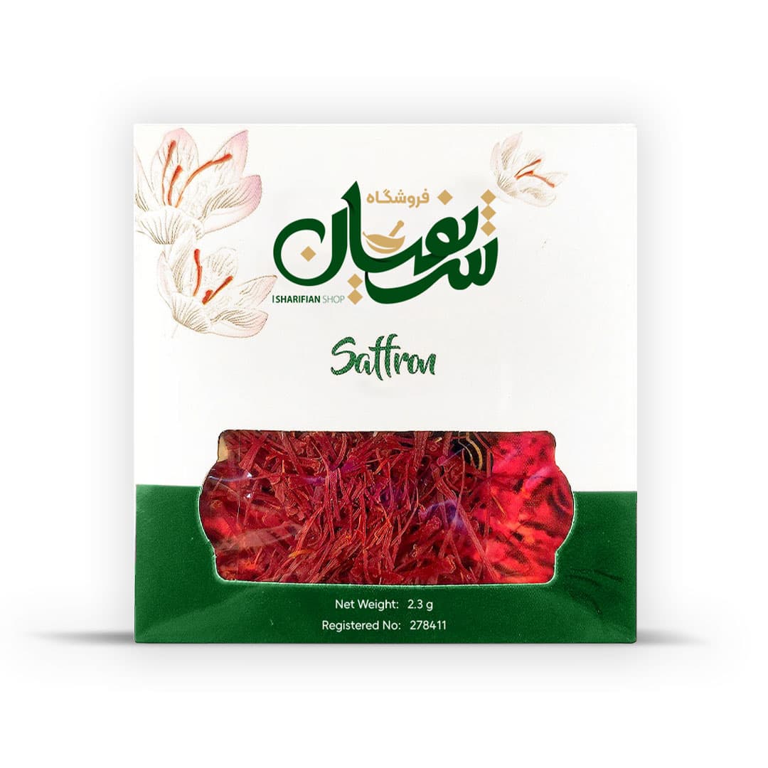 زعفران سوپر نگین صادراتی نیم مثقالی پاکتی