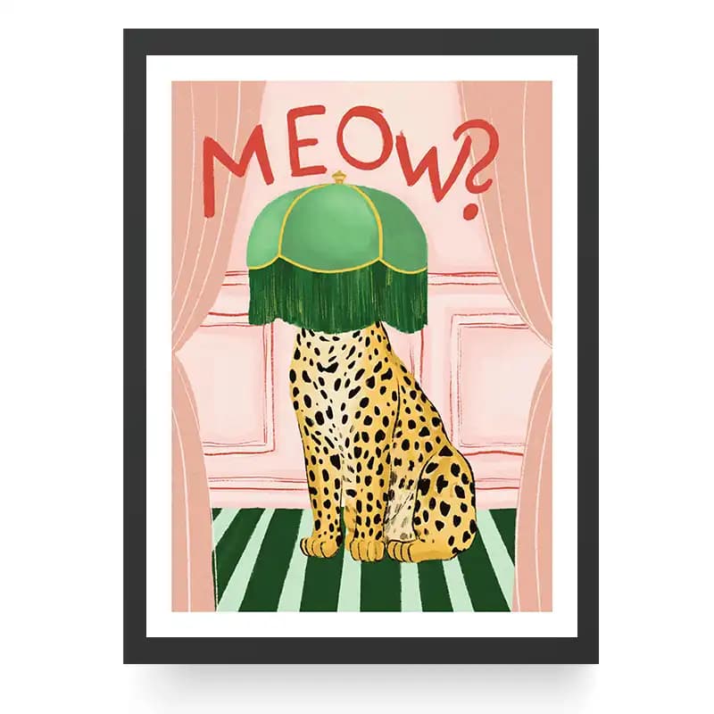 تابلو دکوراتیو اتاق کودک طرح Meow