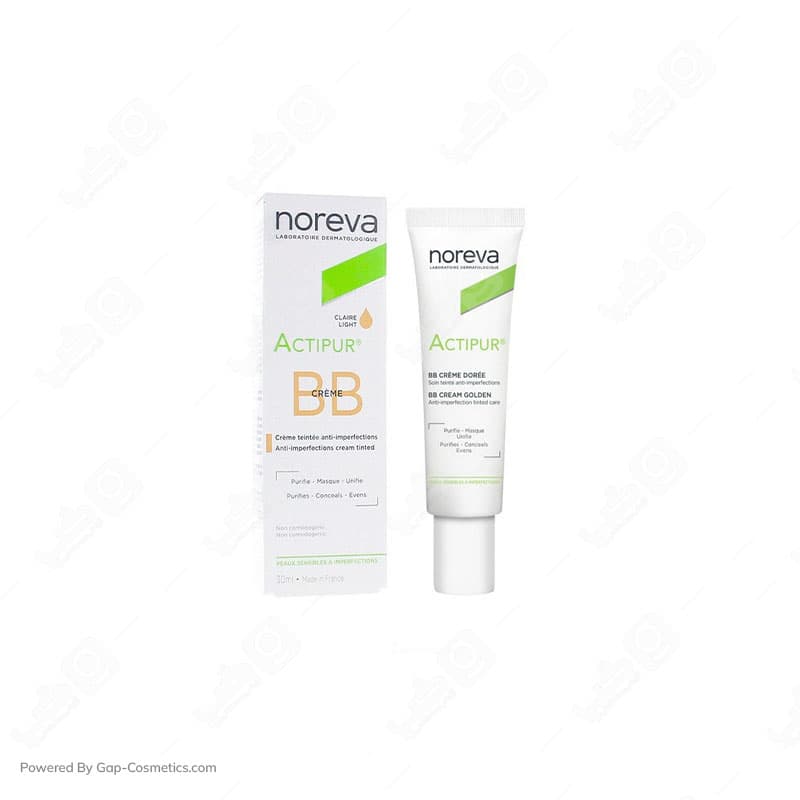 بی بی کرم (اکتی پور)روشن ضد جوش نوروا NOREVA BB CREME مدل اکتیپور ACTIPUR مناسب پوست های مختلط، چرب و مستعد جوش حجم 30 میلی لیتر