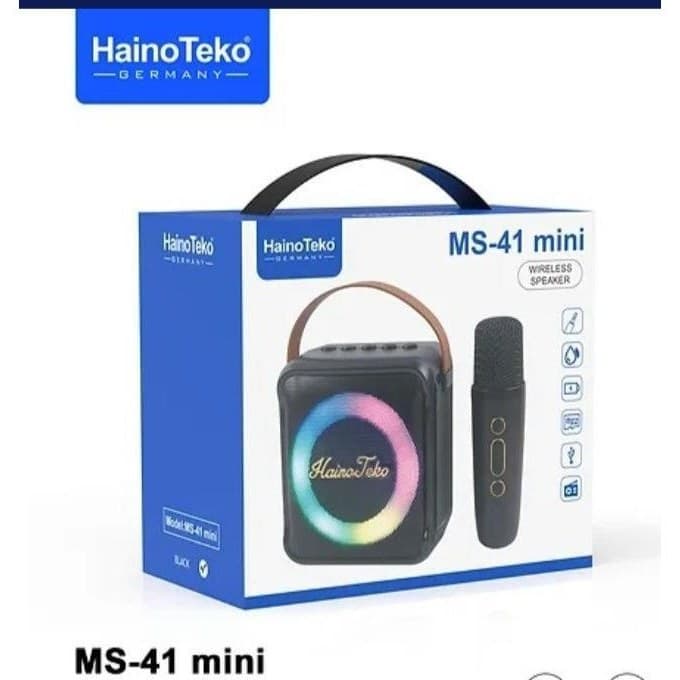اسپیکر بلوتوثی قابل حمل Haino Teko مدل MS-41 Mini به همراه میکروفون