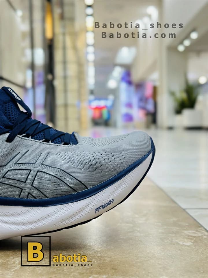 کتونی اسیکس نیمباس 25 طوسی مردانه — تصویر ۳