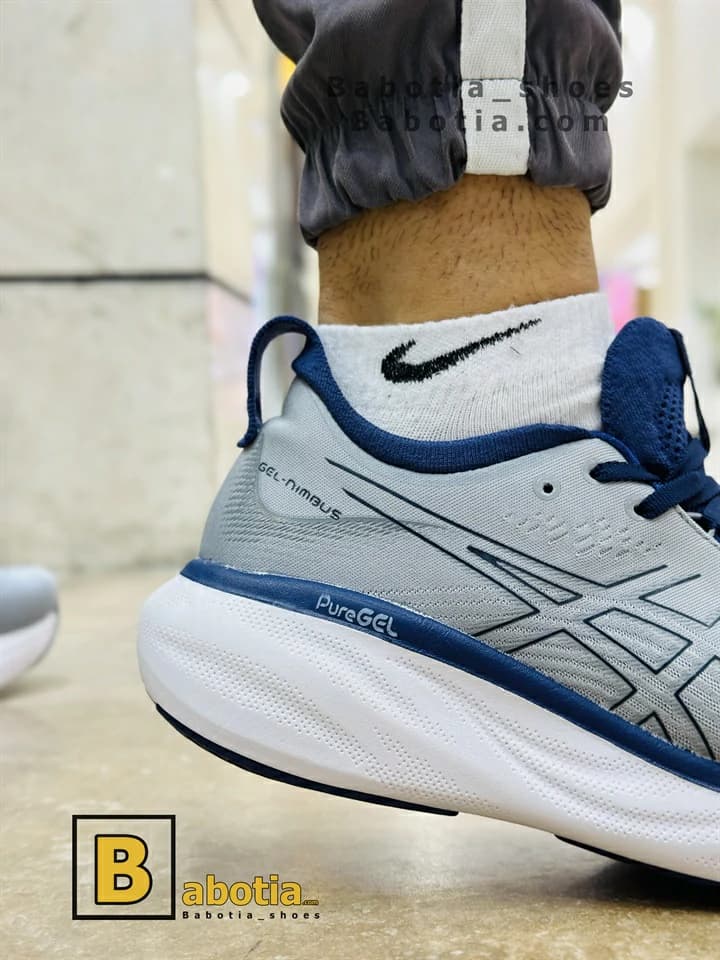 کتونی اسیکس نیمباس 25 طوسی مردانه — تصویر ۲