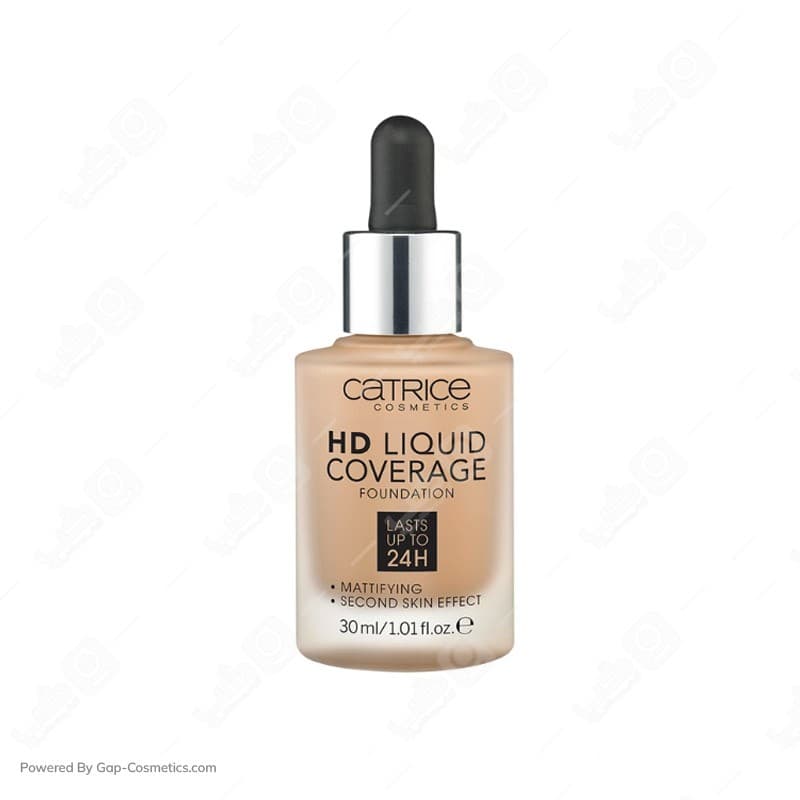 کرم پودر کاتریس CATRICE مدل HD LIQUID COVERAGE مناسب انواع پوست حجم 30 میلی لیتر