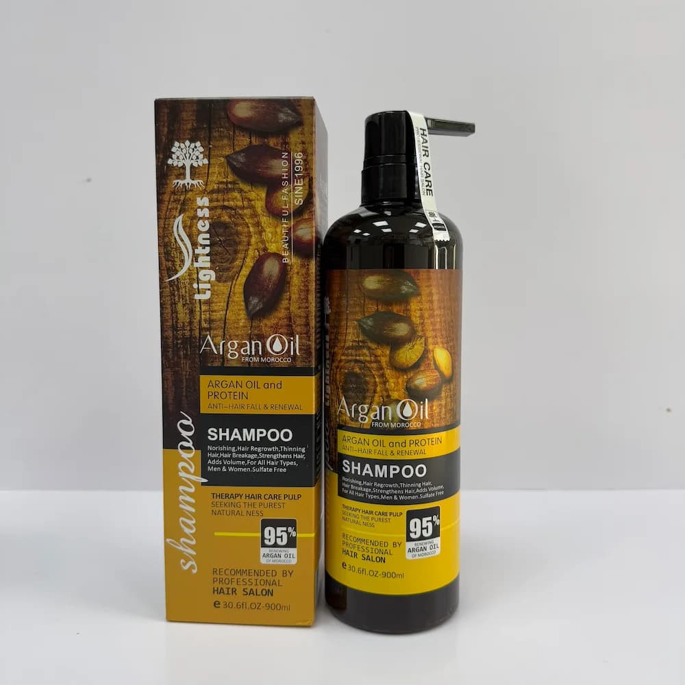 شامپو تقویت کننده آرگان لایتنس 900 میل | Lightness Argan Strengthening Shampoo 900ml
