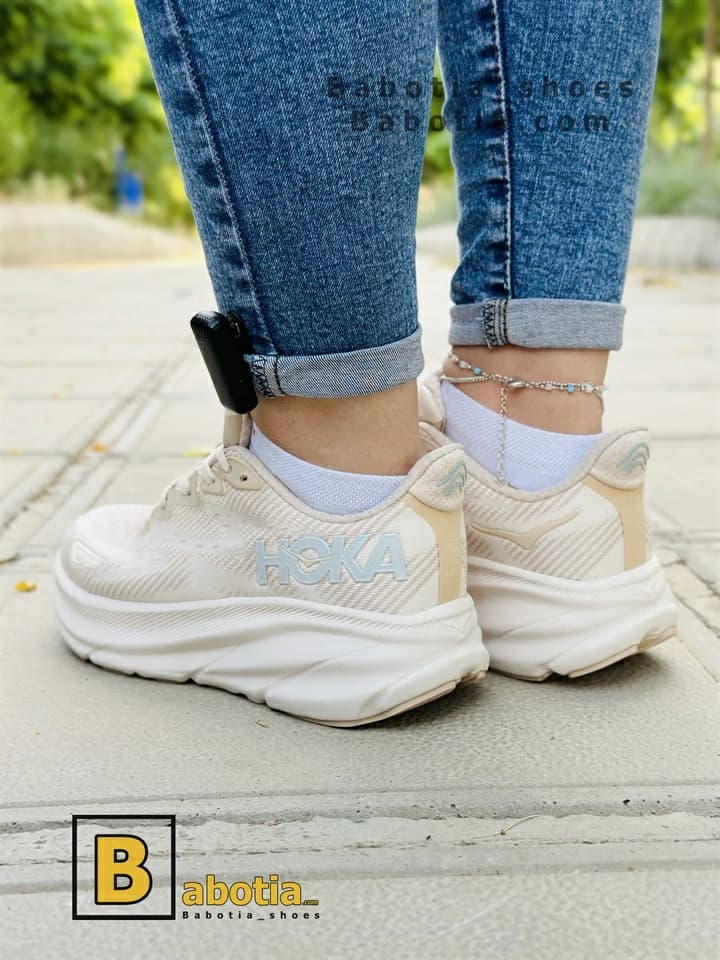 کفش هوکا کلیفتون 9 کرم — تصویر ۵