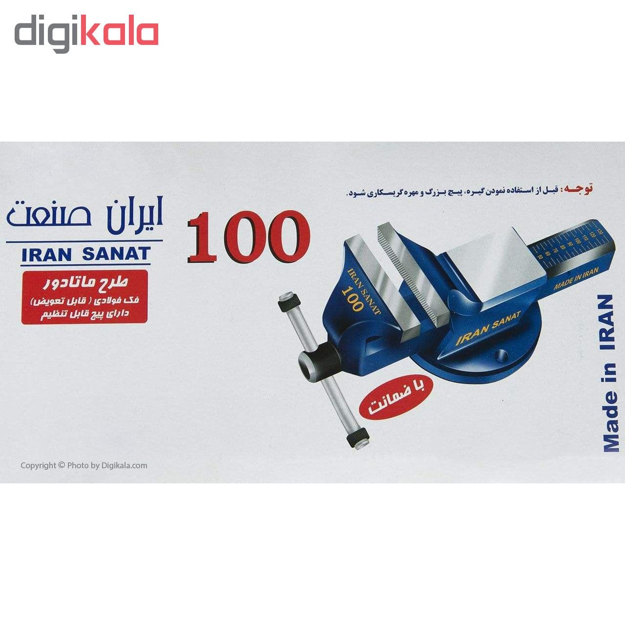 گیره رومیزی ایران صنعت مدل 100 کد VA1000-402 — تصویر ۷