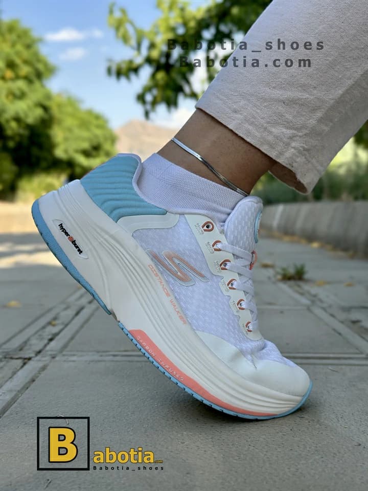 کفش اسکیچرز مدل DISTANCE WALKER 2023 سفید زنانه