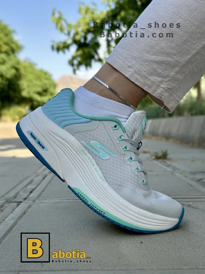 کفش اسکیچرز مدل DISTANCE WALKER 2023 طوسی زنانه