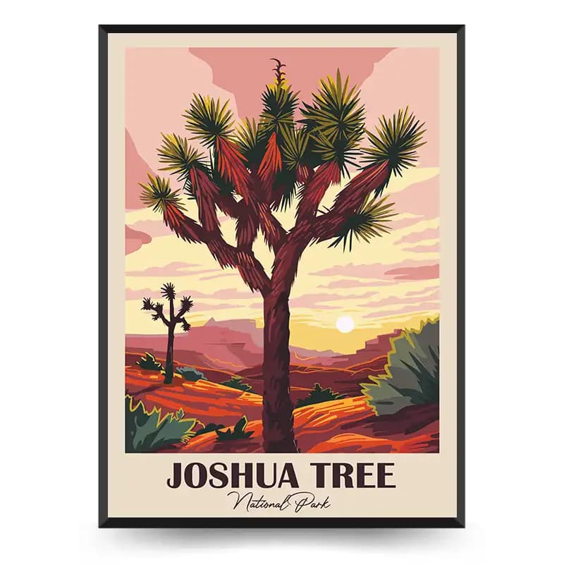 تابلو دکوراتیو گرافیکی طرح Joshua Tree