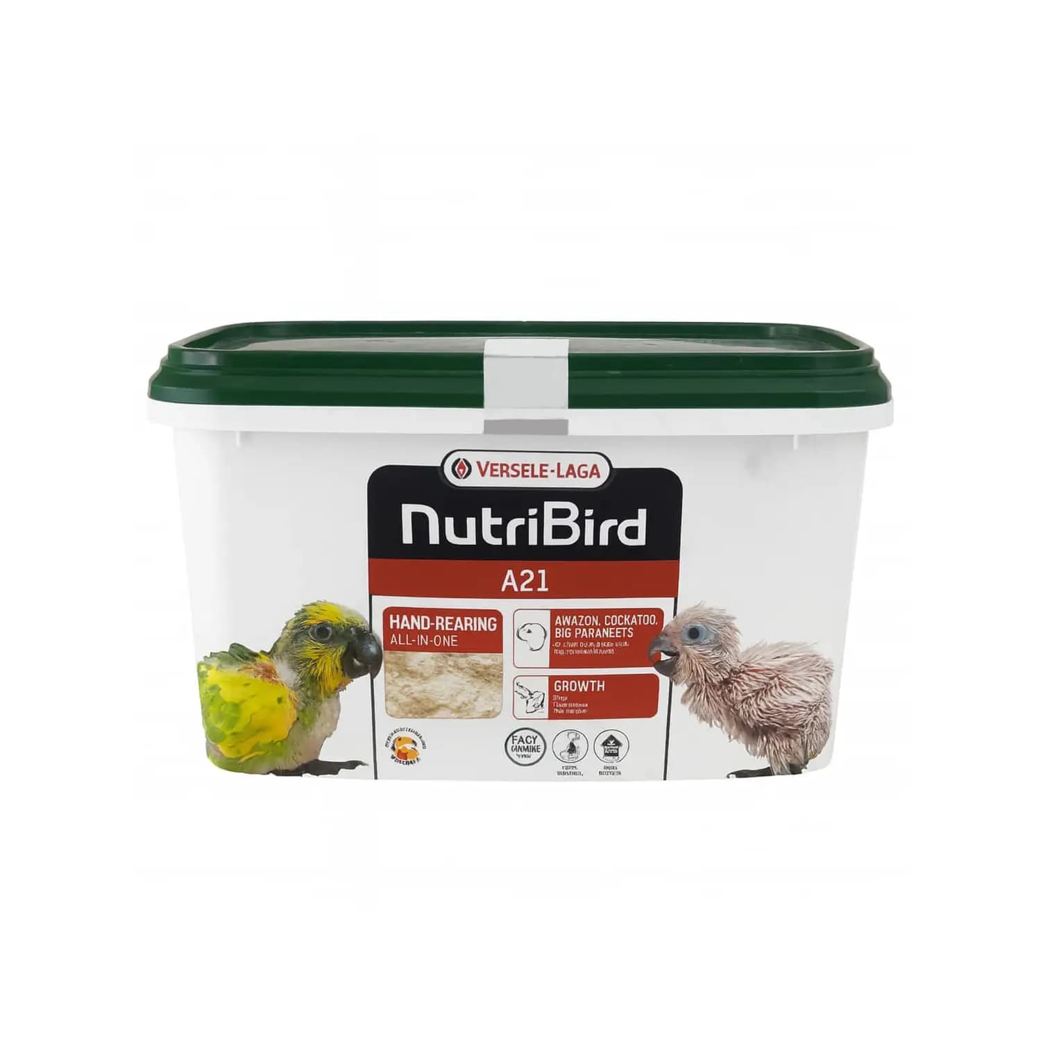 سرلاک Nutribird A21 ورسلاگا | غذای دستی جوجه طوطی، مرغ عشق، قناری و پرندگان زینتی — تصویر ۳