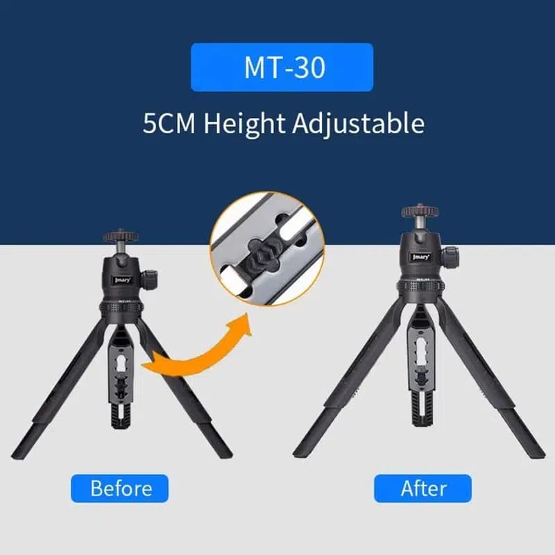 سه پایه رومیزی جیماری Jmary MT-30 Tripod — تصویر ۸