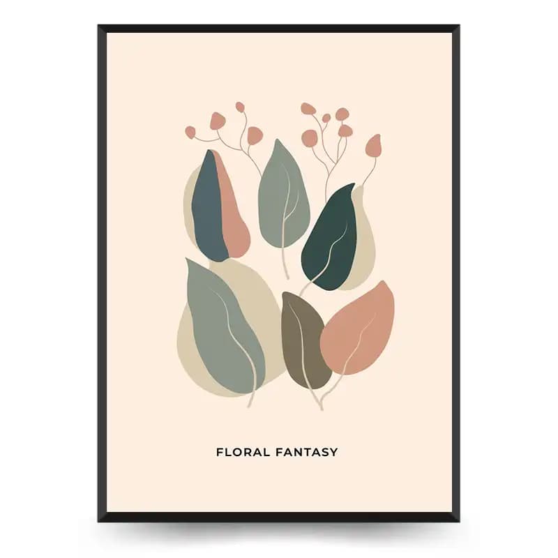تابلو دکوراتیو بوهو بوتانیکال طرح Floral Fantasy کد 3